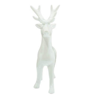 Renna Grigia o Bianca in Ceramica H.28,2 cm