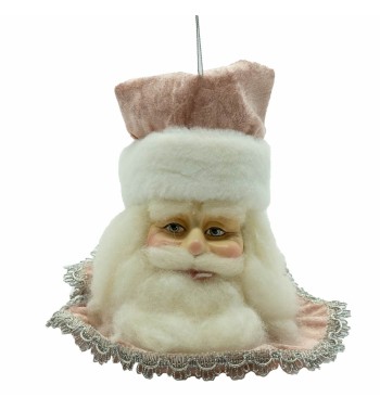 Testa di Babbo Natale da Appendere H.13 cm