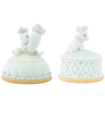 Topini su Torte in Resina H.11 cm Set 2 Pz