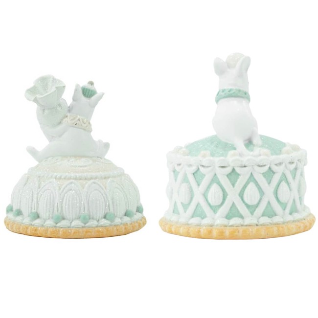 Topini su Torte in Resina H.11 cm Set 2 Pz