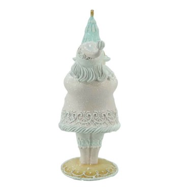 Babbo Natale di Marzapane con Torta in Resina H.42,8 cm