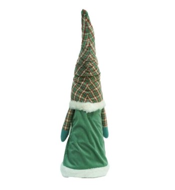 Gnomo di Natale con Abito Verde Acqua H.65 cm