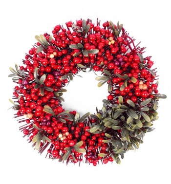 Ghirlanda Natalizia con Bacche D.45 Cm