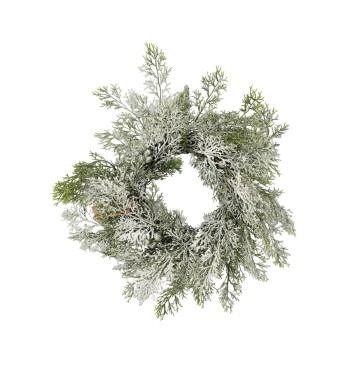 Ghirlanda Natalizia di Pino Innevato D.45 cm