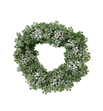 Ghirlanda Natalizia Verde Innevata D.54 cm