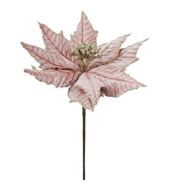 Fiore in Velluto con Decori D.20xL.38 cm