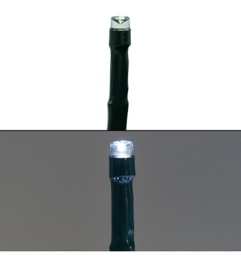 Catena 1300 Luci Led Bianco con Memory Control e Cavo Verde 65 metri, Uso Esterno