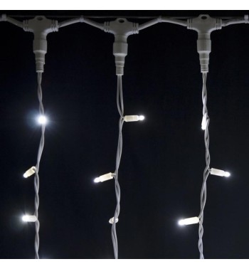 Tenda Luminosa Professionale 2 x 3 m Connettibile | 540 Led Bianco Freddo + 60 Flash | Uso esterno IP67