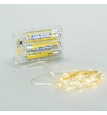 Stringa 60 MicroLed a Batteria 6 m - IP44