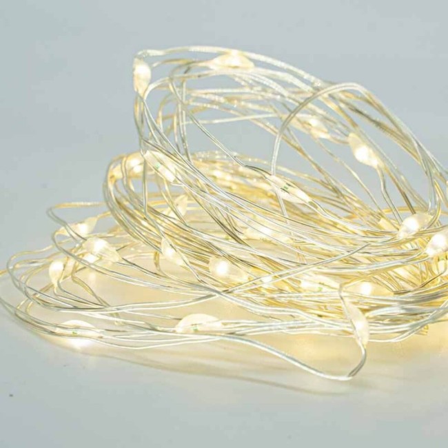 Stringa 60 MicroLed a Batteria 6 m - IP44