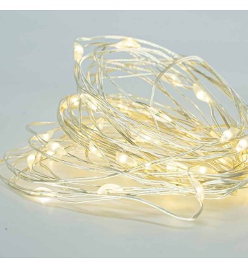 Stringa 60 MicroLed a Batteria 6 m - IP44