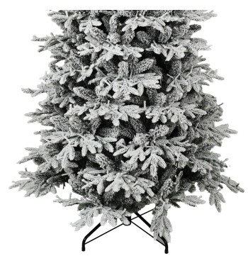 Albero di Natale Slim Innevato in PE e PVC, Apertura a Ombrello - Canada Slim