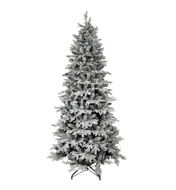 Albero di Natale Slim Innevato in PE e PVC, Apertura a Ombrello - Canada Slim