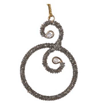 Decoro Natalizio con Perline da Appendere 11 cm