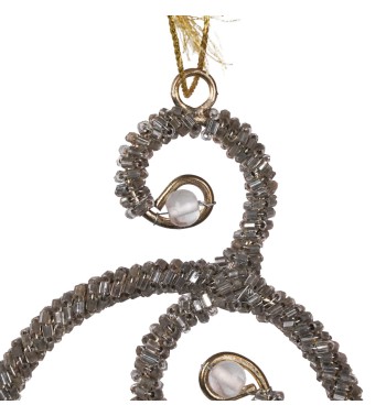 Decoro Natalizio con Perline da Appendere 11 cm