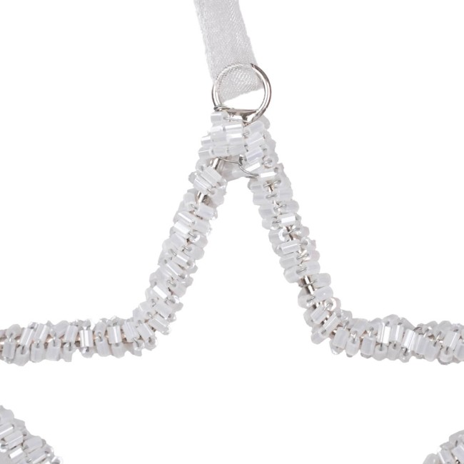 Stella Natalizia con Perline da Appendere 3 Misure