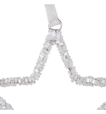 Stella Natalizia con Perline da Appendere 3 Misure