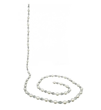 Ghirlanda Natalizia con Perline e Brillantini L.150 cm