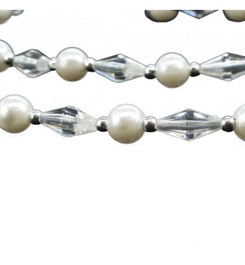 Ghirlanda Natalizia con Perline e Brillantini L.150 cm