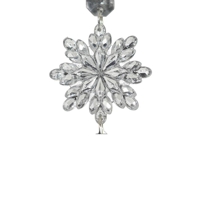 Fiocco di Neve Natalizio da Appendere Silver