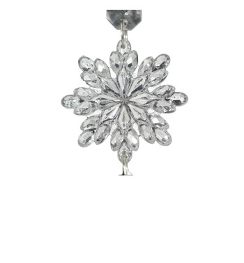 Fiocco di Neve Natalizio da Appendere Silver