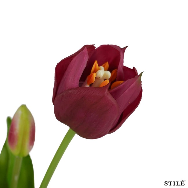 Fascio di 5 Tulipani Artificiali Real Touch 38 cm 7 Colori