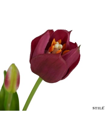 Fascio di 5 Tulipani Artificiali Real Touch 38 cm 7 Colori