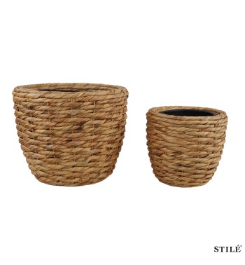 Set 2 Vasi in Giacinto d’Acqua Naturale