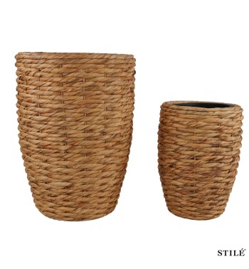 Set 2 Vasi in Giacinto d’Acqua Naturale