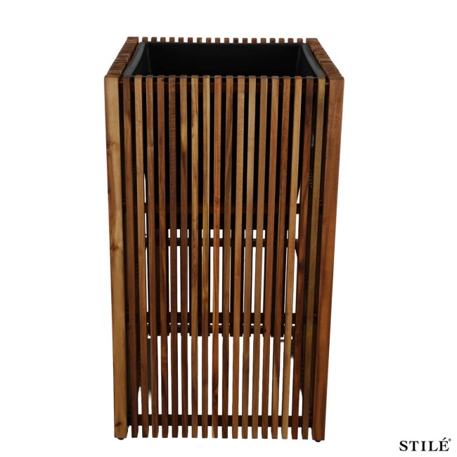 Set 2 Vasi in Legno di Acacia