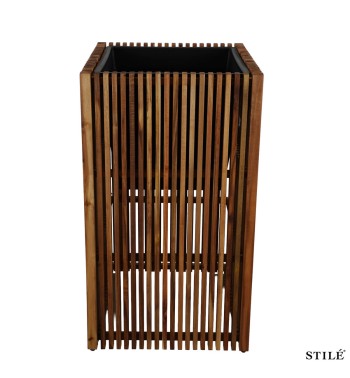 Set 2 Vasi in Legno di Acacia