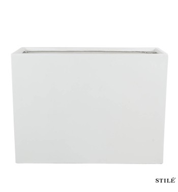 Vaso Rettangolare in Ossido di Magnesio H.75 cm 3 Colori