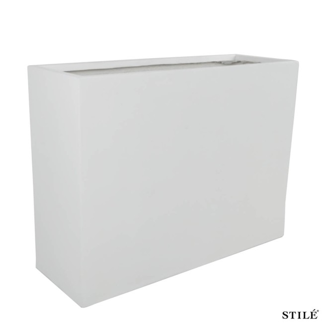 Vaso Rettangolare in Ossido di Magnesio H.75 cm 3 Colori