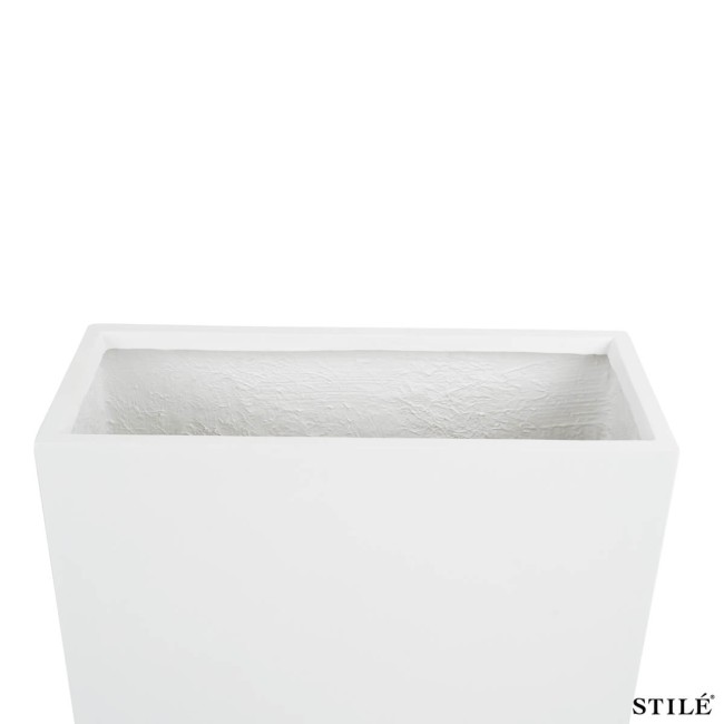 Vaso Rettangolare in Ossido di Magnesio H.75 cm 3 Colori