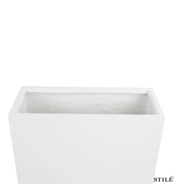 Vaso Rettangolare in Ossido di Magnesio H.75 cm 3 Colori