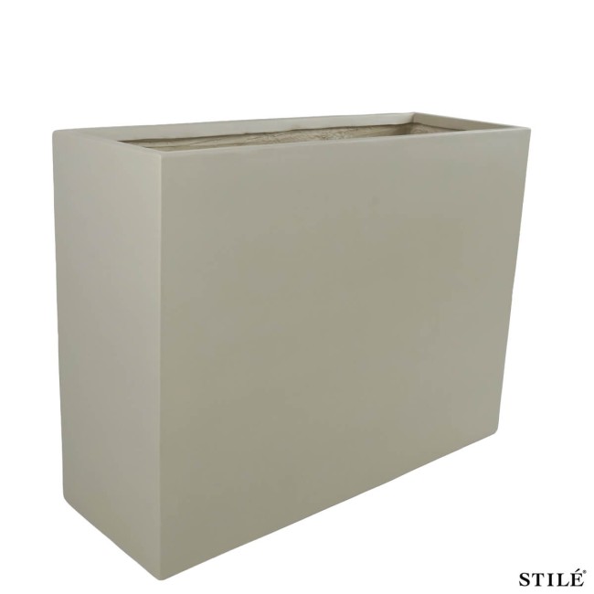 Vaso Rettangolare in Ossido di Magnesio H.75 cm 3 Colori