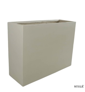 Vaso Rettangolare in Ossido di Magnesio H.75 cm 3 Colori