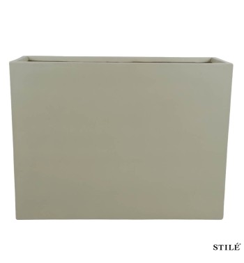 Vaso Fioriera Rettangolare in Ossido di Magnesio H.75 cm 3 Colori