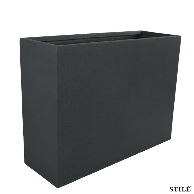 Vaso Rettangolare in Ossido di Magnesio H.75 cm 3 Colori