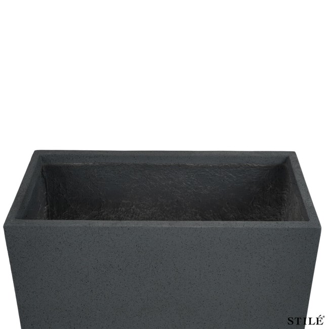 Vaso Rettangolare in Ossido di Magnesio H.75 cm 3 Colori