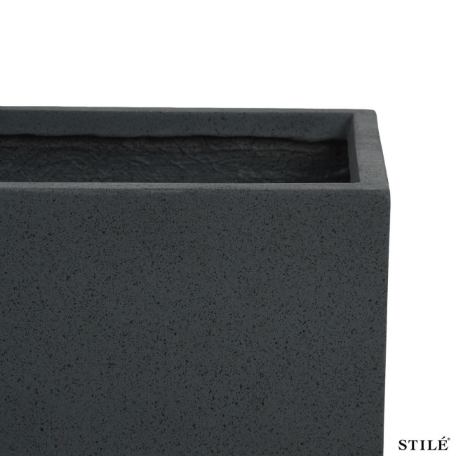 Vaso Rettangolare in Ossido di Magnesio H.75 cm 3 Colori