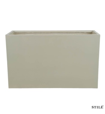 Vaso Rettangolare in Ossido di Magnesio H.60 cm 3 Colori