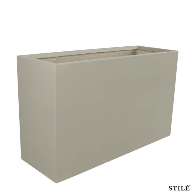 Vaso Fioriera Rettangolare in Ossido di Magnesio H.60 cm 3 Colori