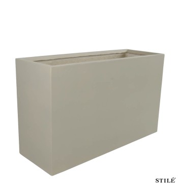 Vaso Rettangolare in Ossido di Magnesio H.60 cm 3 Colori