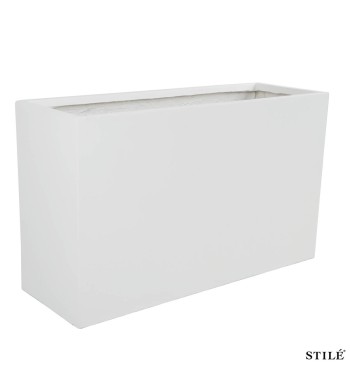 Vaso Fioriera Rettangolare in Ossido di Magnesio H.60 cm 3 Colori