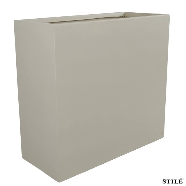 Vaso Rettangolare in Ossido di Magnesio H.75 cm 3 Colori