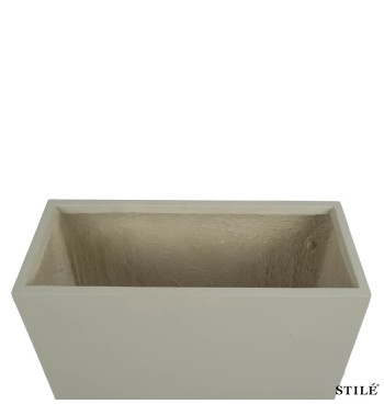 Vaso Rettangolare in Ossido di Magnesio H.75 cm 3 Colori