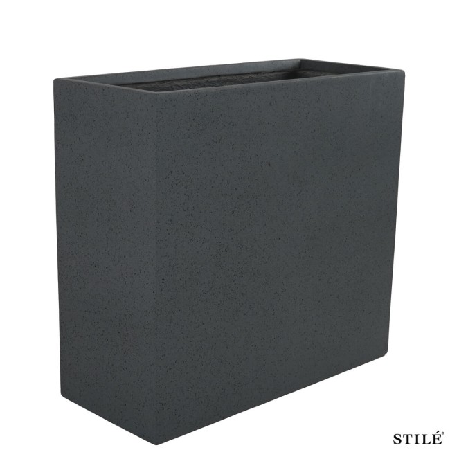 Vaso Fioriera Rettangolare in Ossido di Magnesio H.75 cm 3 Colori