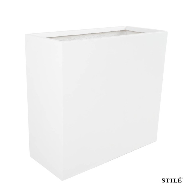 Vaso Rettangolare in Ossido di Magnesio H.75 cm 3 Colori