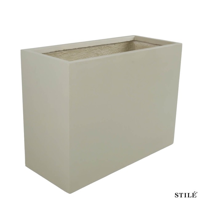 Vaso Rettangolare in Ossido di Magnesio H.60 cm 3 Colori